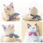 Red Pattern Bow Tie Cat Collar - Image 3