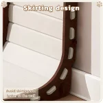 Inclined Cat Scratching Board Lounge With Frame - Image 3