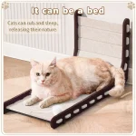 Inclined Cat Scratching Board Lounge With Frame - Image 6