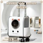 Wheeled Telescopic Pet Carrier Backpack Travel Trolley - Image 3