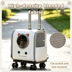 Wheeled Telescopic Pet Carrier Backpack Travel Trolley - Image 6