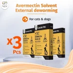 Ivermectin External Deworming Solution Three Piece Pack