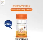 Calcium Vitamin D Pet Supplement Tablet Bottle