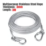 Stainless Steel Pet Tie Out Cable Rope