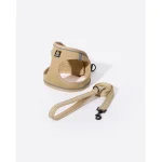 Beige Padded Pet Harness With Matching Leash