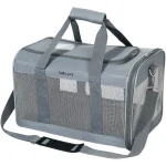 Gray Mesh Soft Sided Pet Carrier Bag