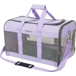 Purple Mesh Soft Sided Pet Carrier Bag