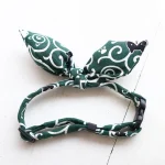 Green Pattern Bow Tie Cat Collar