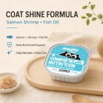 Salmon Shrimp Coat Shine Cat Food Tray