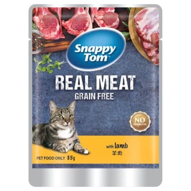 PAW50-05 Snappy Tom Lamb Jelly Cat Food Pouch - Image 1