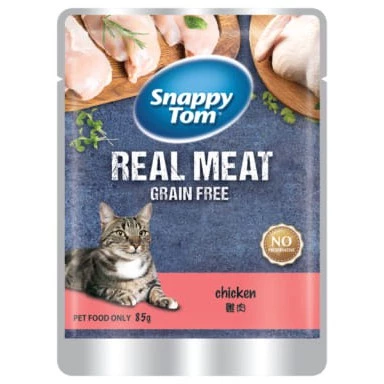 PAW50-06 Snappy Tom Chicken Jelly Cat Food Pouch - Image 1